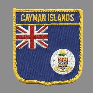 Cayman Islands Shield Patch Iron On British